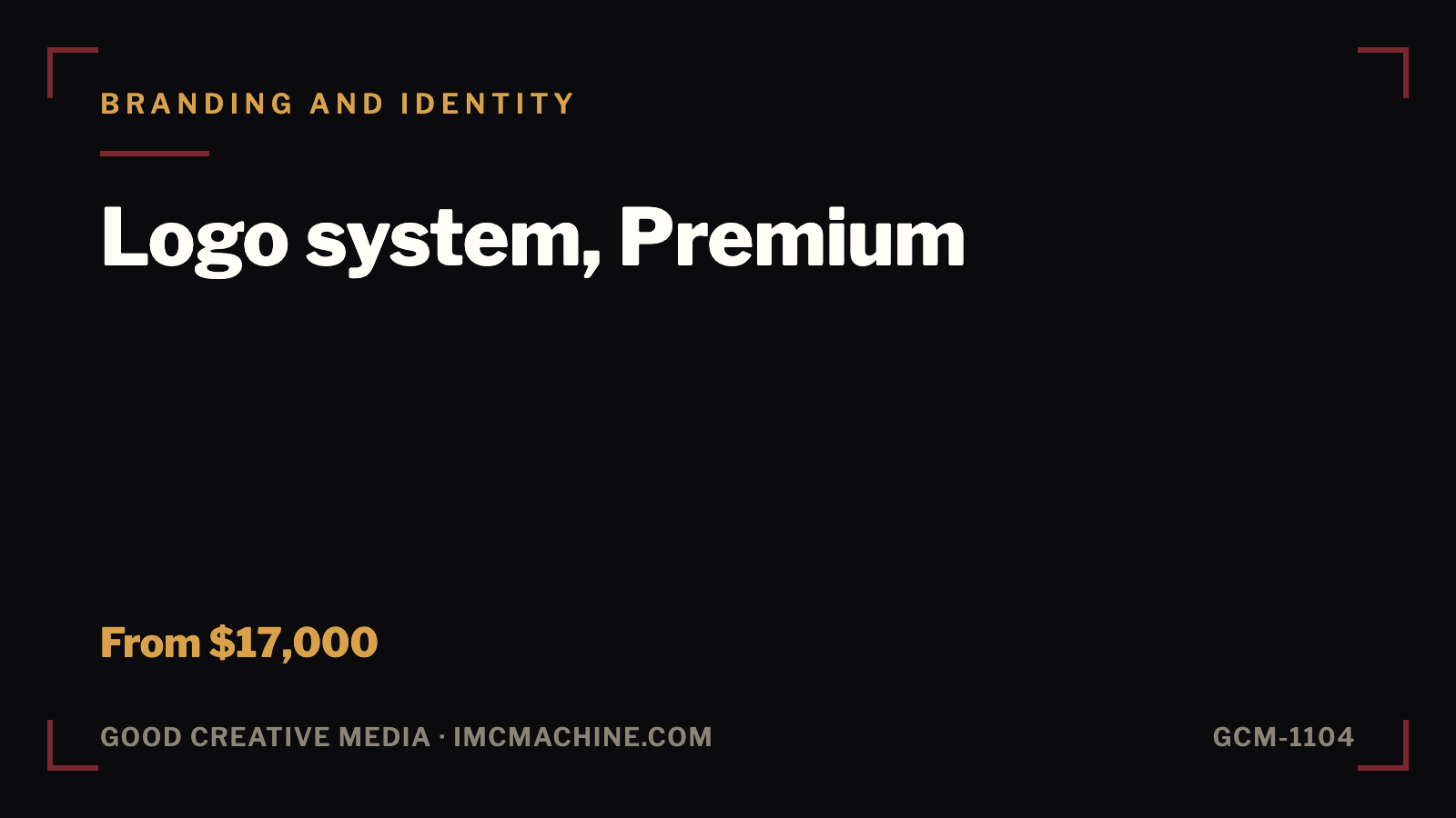 GCM-1104. Logo system, Premium