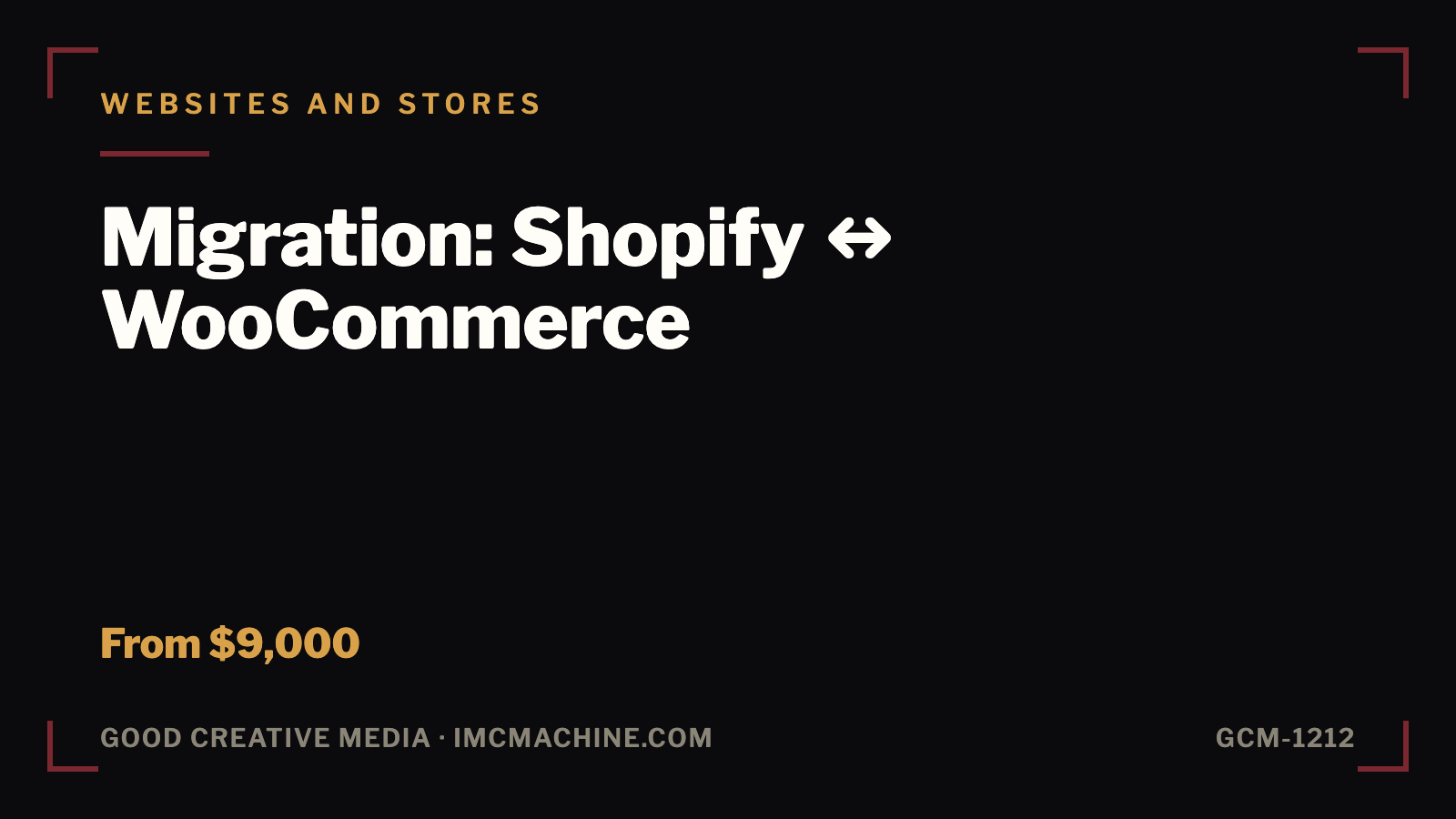 GCM-1212. Migration: Shopify ↔ WooCommerce