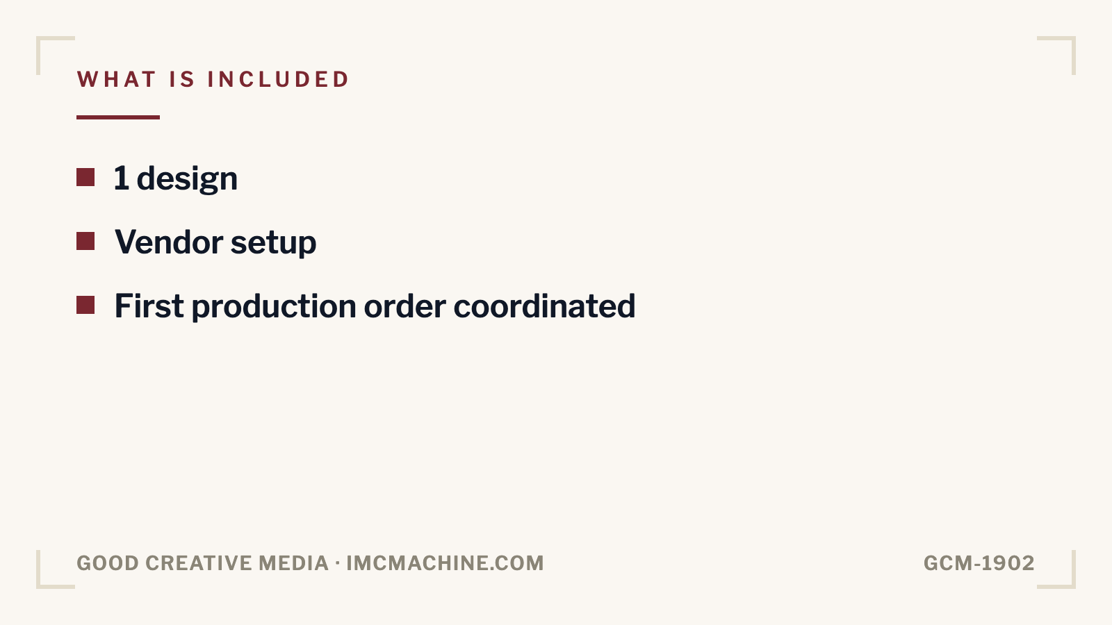 GCM-1902. T-shirt + print production setup