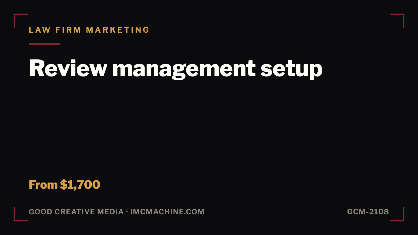GCM-2108. Review management setup